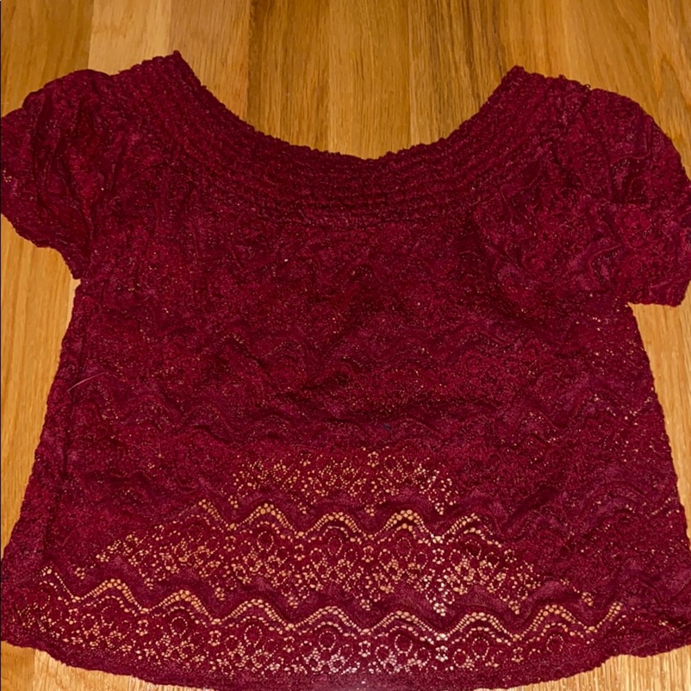 Ultra Flirt Lace Crop Top